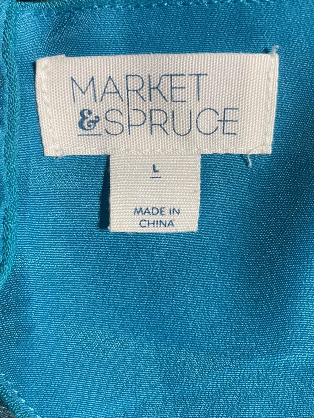 Market & Spruce Stitch Fix Teal Dress L - Picture 4 of 8